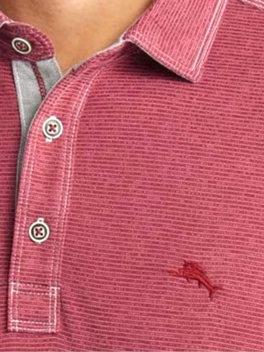 Tommy Bahama Men's Paradise Cove-Long Sleeve Polo Shirt Color Red - Size Medium